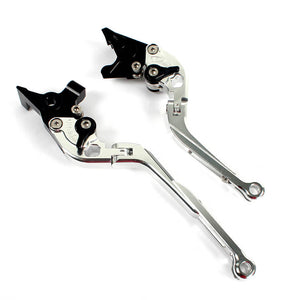 Silver Motorcycle Levers For KAWASAKI ZX-7 R 1989 - 2003