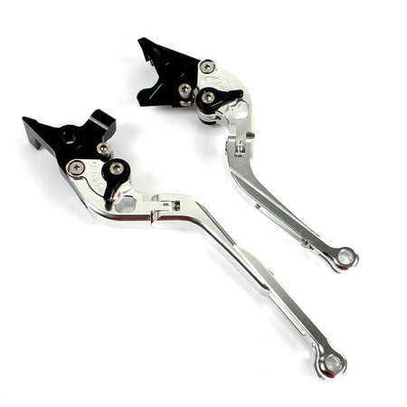 Silver Motorcycle Levers For KAWASAKI ZX-7 RR 1989 - 2003