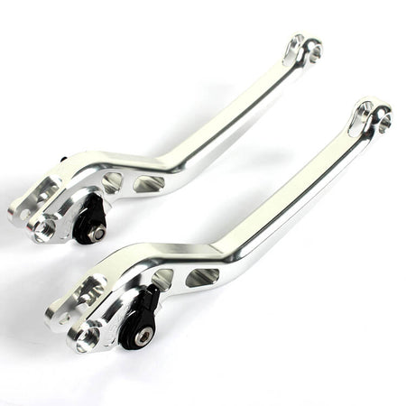Silver Motorcycle Levers For KAWASAKI	ZZR 600 1990 - 1993