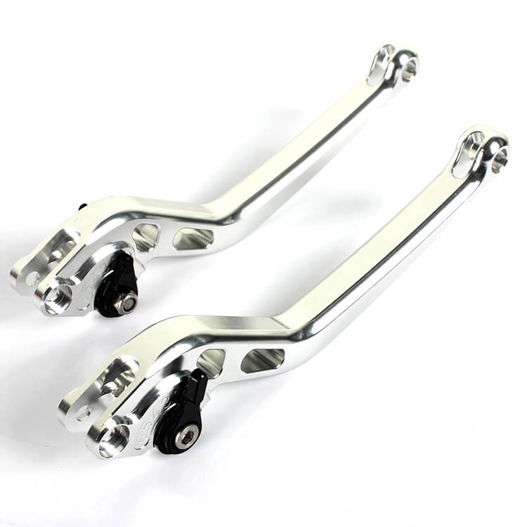 Silver Motorcycle Levers For KAWASAKI ZZR 600 2003 - 2004
