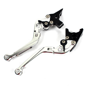 Silver Motorcycle Levers For SUZUKI GSX-R 1000 (K0-K4) 2001 - 2004