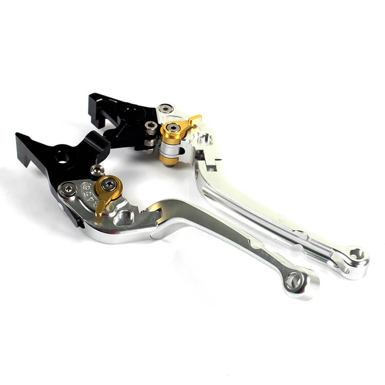 Silver Motorcycle Levers For SUZUKI GSX-R 750 2004 - 2005