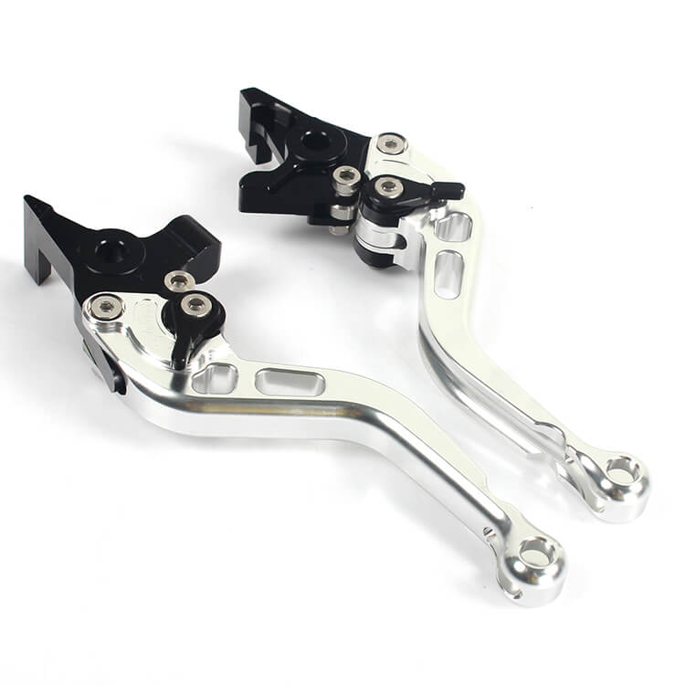 Silver Motorcycle Levers For YAMAHA MT-01 2004 - 2009
