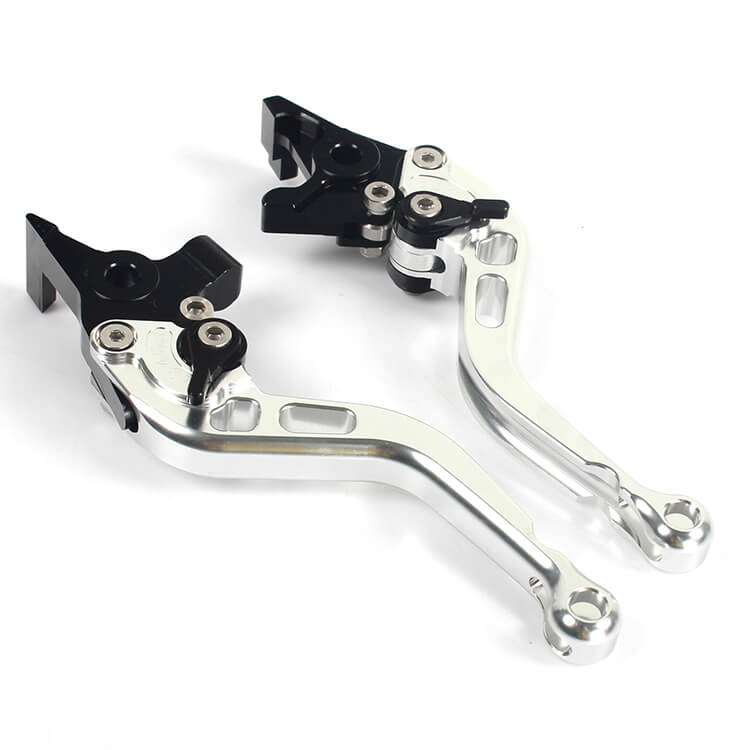 Silver Motorcycle Levers For YAMAHA YZF-R6 1999 - 2004
