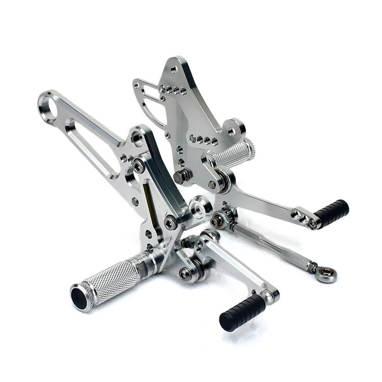 Silver Rear Sets for DUCATI DIAVEL 2011 - 2016
