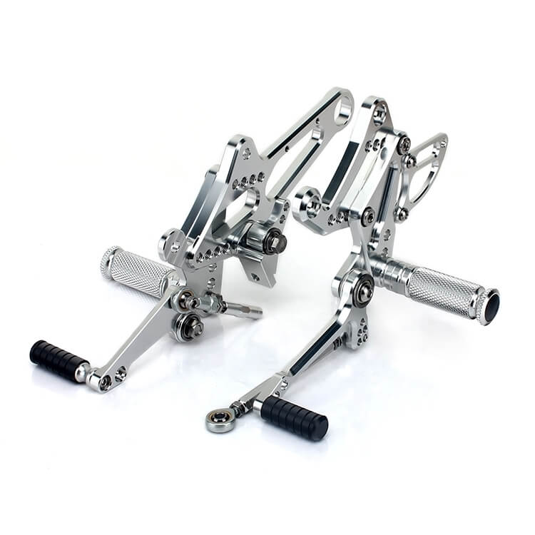 Silver Rear Sets for DUCATI DIAVEL 2011 - 2016