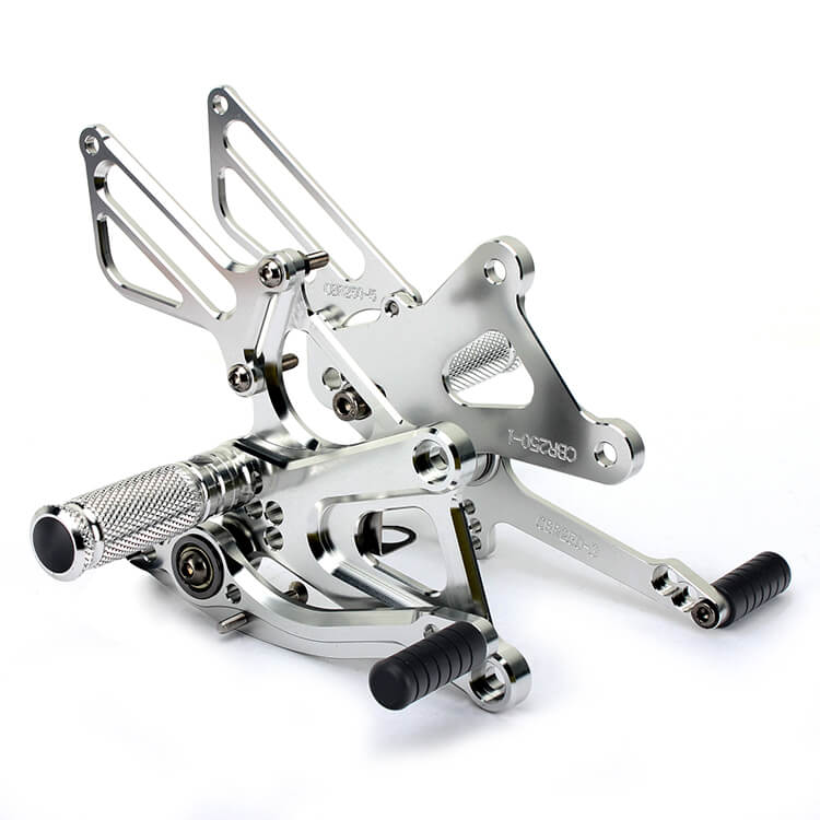 Silver Rear Sets for HONDA CBR 250R 2011 - 2013