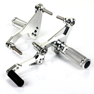 Silver Rear Sets for HONDA NC 700 2011 - 2013