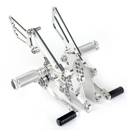 Silver Rear Sets for KAWASAKI ZX-10R 2008 - 2010
