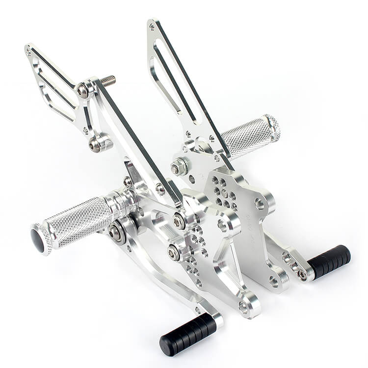 Silver Rear Sets for KAWASAKI ZX-10R 2008 - 2010