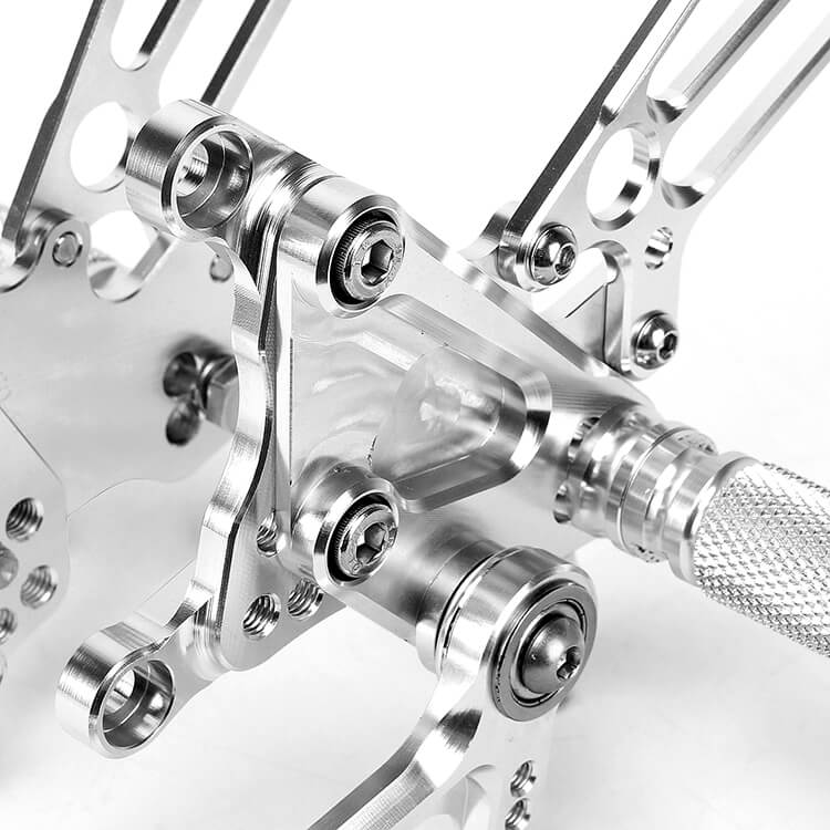 Silver Rear Sets for MV AGUSTA F4 1998 - 2009