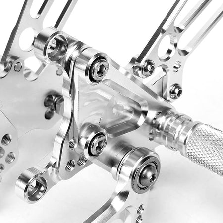 Silver Rear Sets for MV AGUSTA F4 1998 - 2009