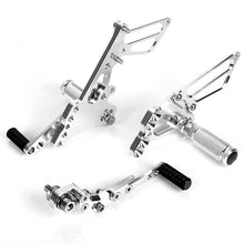 Load image into Gallery viewer, Silver Rear Sets for SUZUKI GSX-R 600 2011
