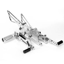 Load image into Gallery viewer, Silver Rear Sets for TRIUMPH DAYTONA 675 - 2012