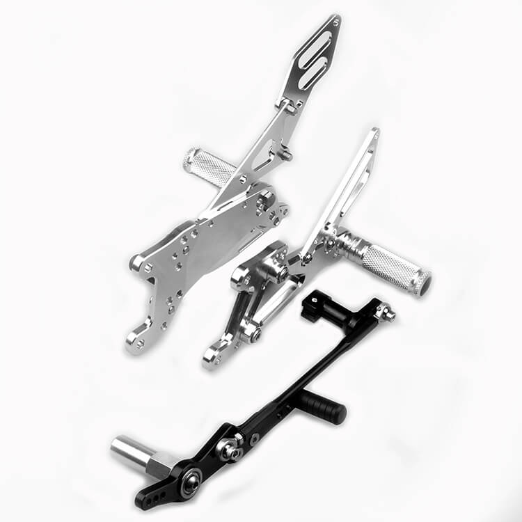 Silver Rear Sets for YAMAHA YZF-R1 2007 - 2008