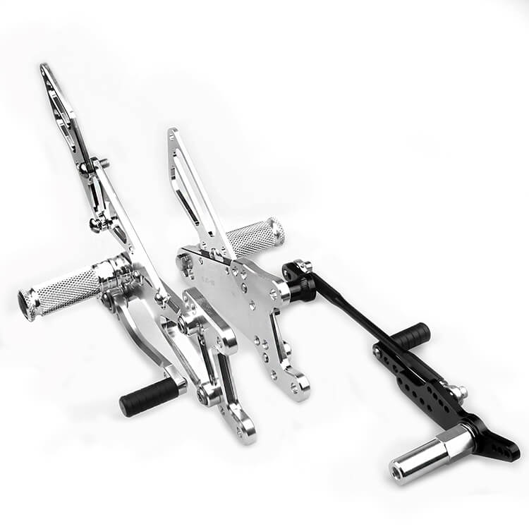 Silver Rear Sets for YAMAHA YZF-R1 2007 - 2008