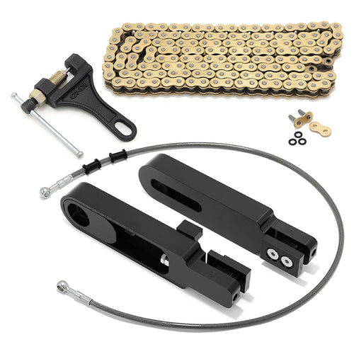Swing Arm Extensions Brake Line Chain Remover Kit for Honda CBR650R 2019-2023