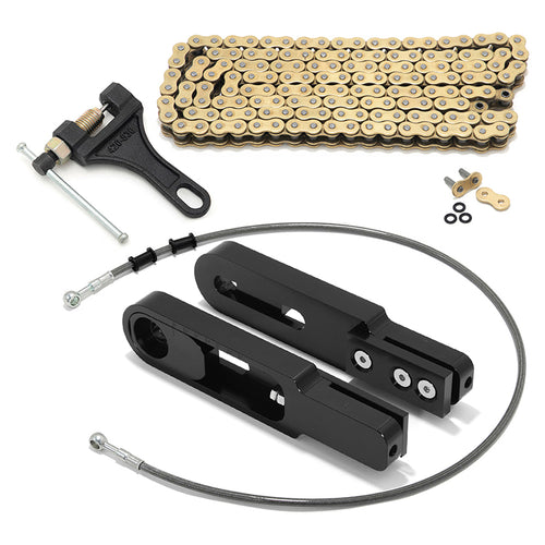 Swing Arm Extensions Brake Line Chain Remover Kit for Yamaha FZ09 14-17 / MT09 FJ-09 XSR-900 14-21