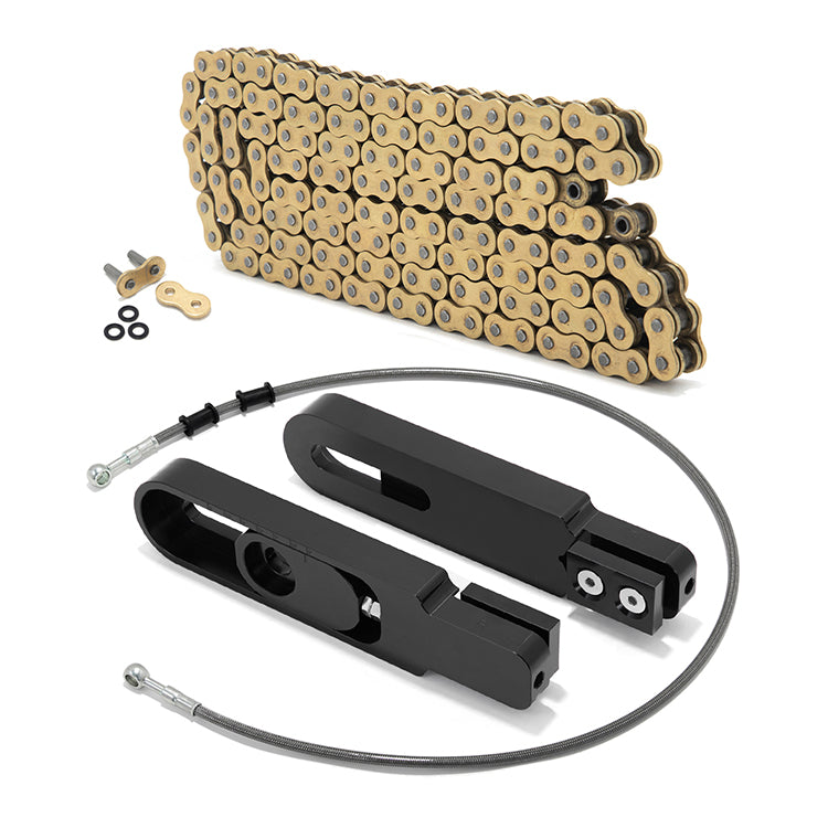 Swing Arm Extensions Chain Brake Line Chain Remover Kit for Kawasaki Z900 2020-2024