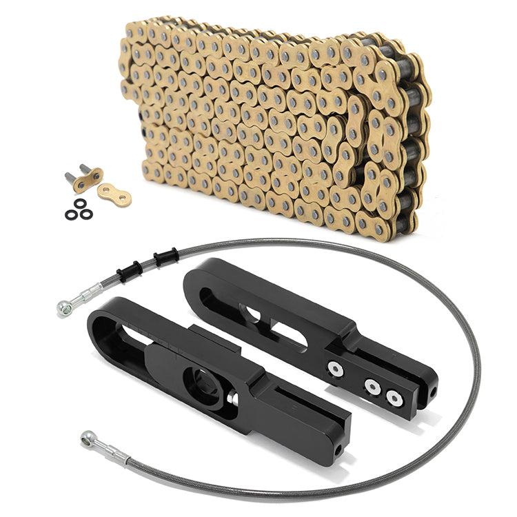 Swing Arm Extensions Chain Brake Line Chain Remover Kit for Yamaha YZF R1 1998-2003