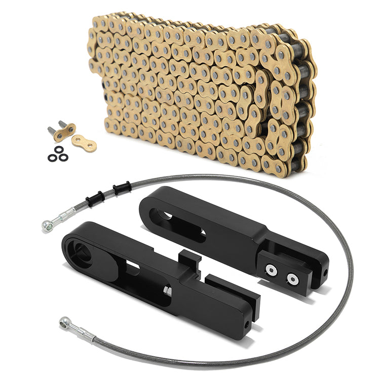 Swing Arm Extensions Chain Brake Line Chain Remover Kit for Yamaha YZF R1 2007-2014