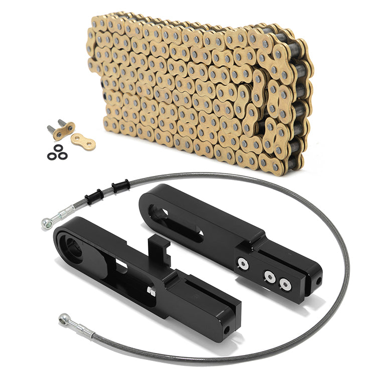 Swing Arm Extensions Chain Brake Line Chain Remover Kit for Yamaha YZF R6 2003-2005