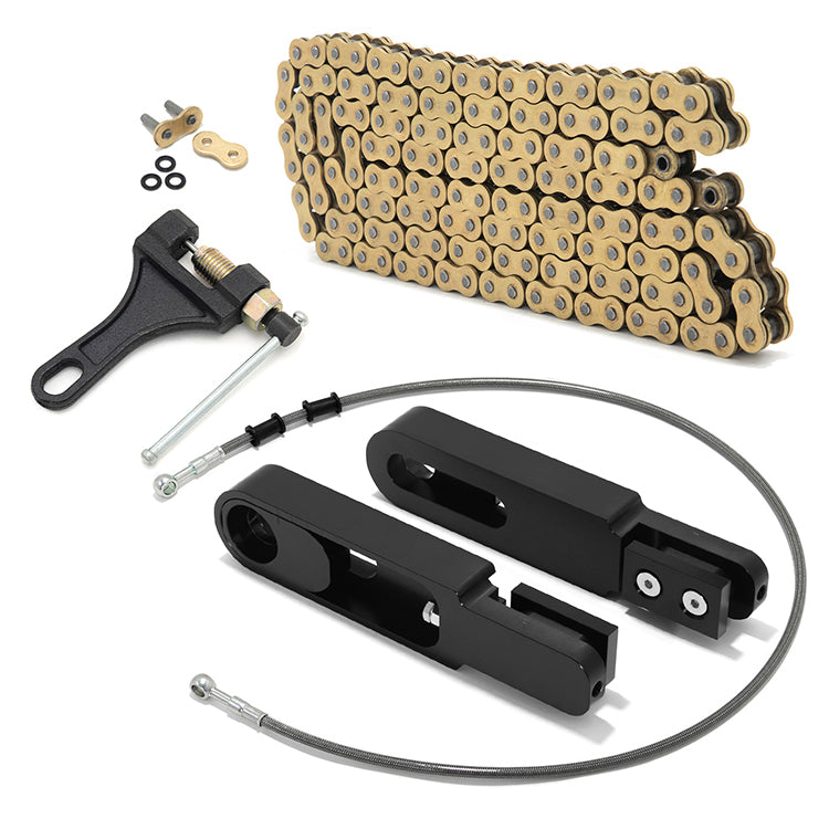 Swing Arm Extensions Chain Brake Line Chain Remover Kit for Yamaha YZF R6 2006-2013