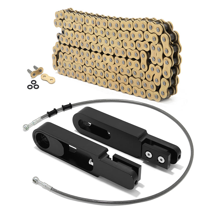 Swing Arm Extensions Chain Brake Line Chain Remover Kit for Yamaha YZF R6 2006-2013