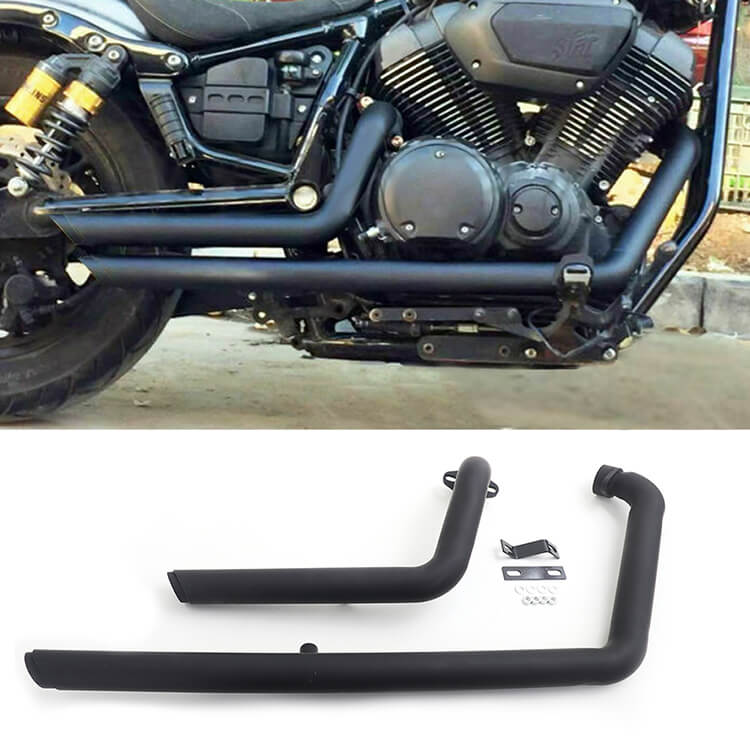 Shortshot Staggered Exhaust Pipes for Yamaha Star Bolt XV950 XVS950 2010-2013 / 2016-2024 with Silencer
