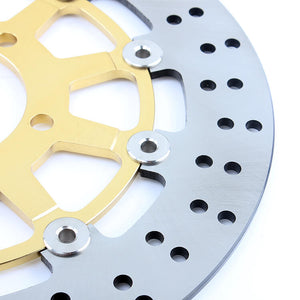 Front Rear Brake Disc For Kawasaki Ninja ZX-10R 2008-2015