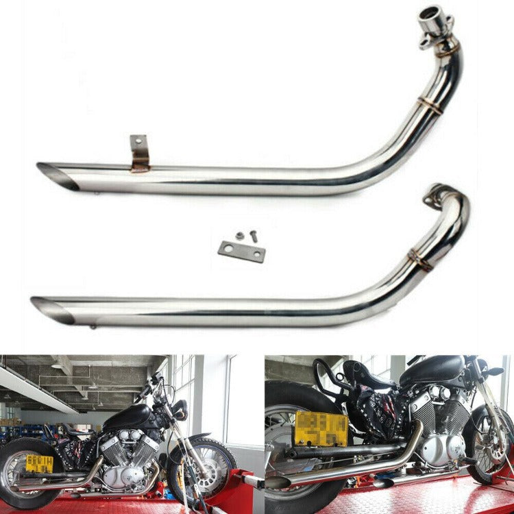 Motorcycle Muffler Exhaust System Pipes for Yamaha Virago XV535 XV400 1987-2004 with Silencer
