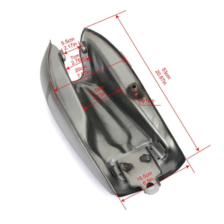 9L 2.4 gal Cafe Racer Gas Fuel Tank for Honda for Yamaha for Suzuki Universal